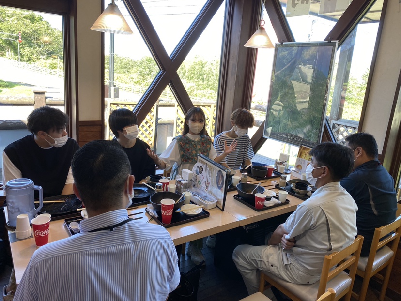 役場企画振興課と懇談